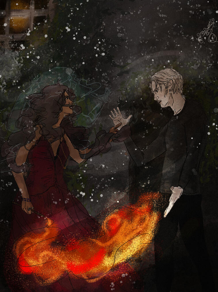 Lumos & Lattes (Draco x Hermione)